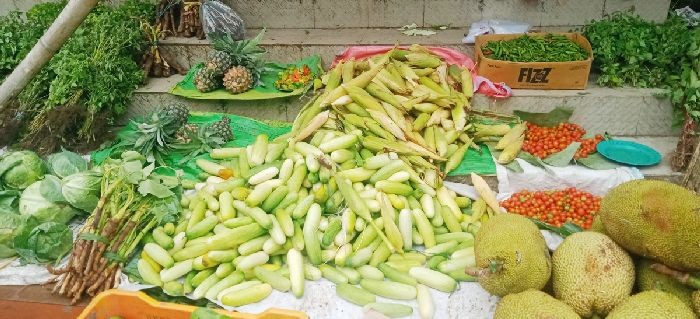 Local produces on sale in Kohima. (Morung Photo)