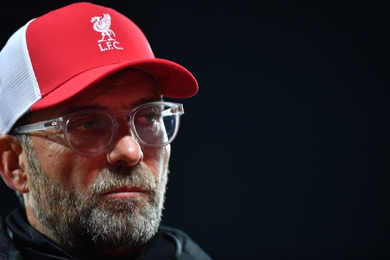 Liverpool manager Juergen Klopp talks to the media after the match Pool via REUTERS/Paul Ellis
