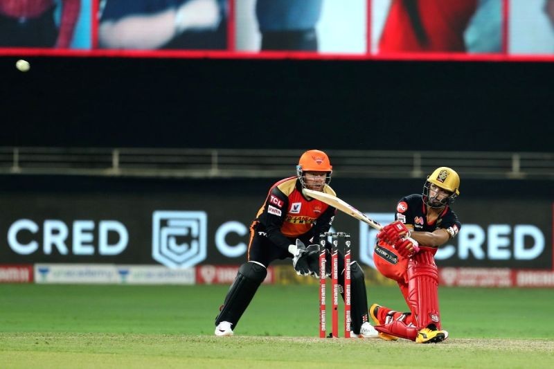 Devdutt Padikkal of Royal Challengers Bangalore brings up his fifty during match 3 of season 13 of the Dream 11 Indian Premier League (IPL) between Sunrisers Hyderabad and Royal Challengers Bangalore held at the Dubai International Cricket. Image Source: IANS News