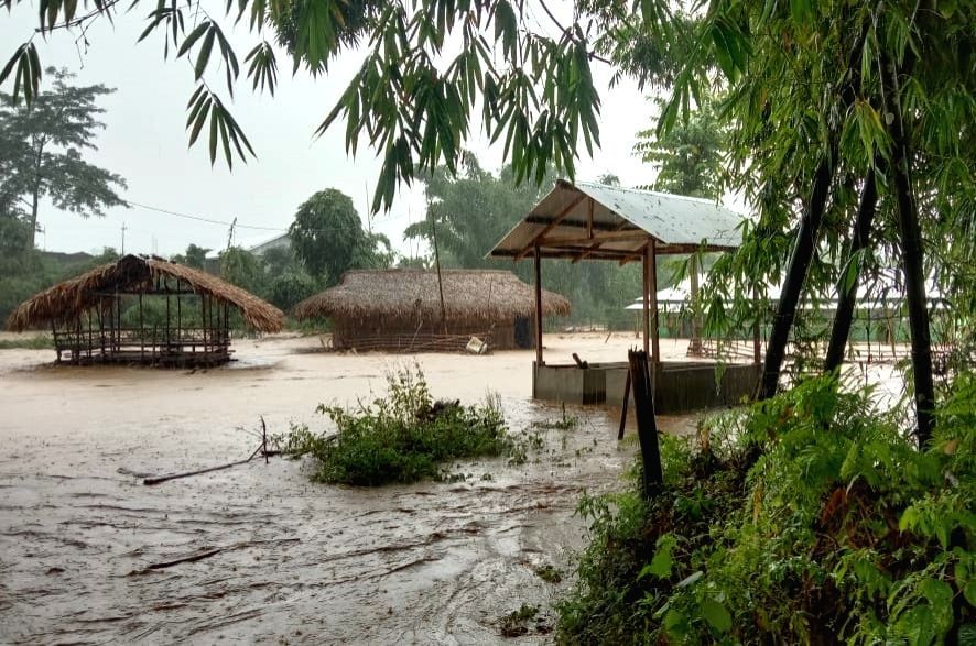 The ASDMA said that in the third wave of floods around 1.79 lakh people were affected in 155 villages on Saturday while one person died in Nagaon district. (IANS Photo)