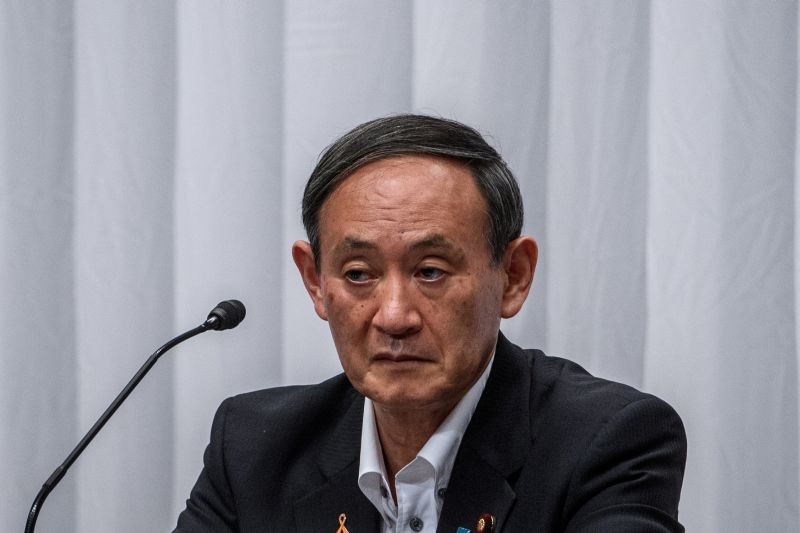 Japan's Chief Cabinet Secretary Yoshihide Suga attends a debate organized by the Liberal Democratic Party, Youth Bureau and Women's Bureau at the LDP headquarters in Tokyo, Japan on September 9, 2020. (REUTERS Photo)