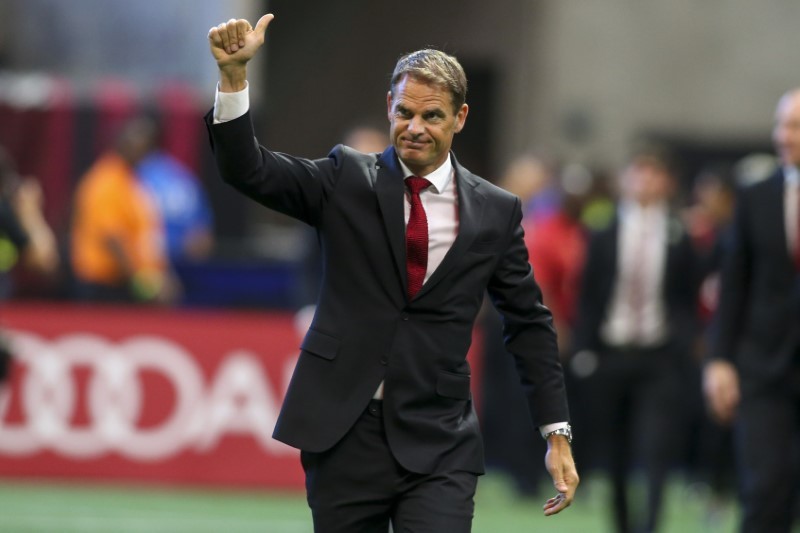 Atlanta United head coach Frank de Boer interacts with fans before a game against D.C. United at Mercedes-Benz Stadium. Brett Davis-USA TODAY Sports/Files
