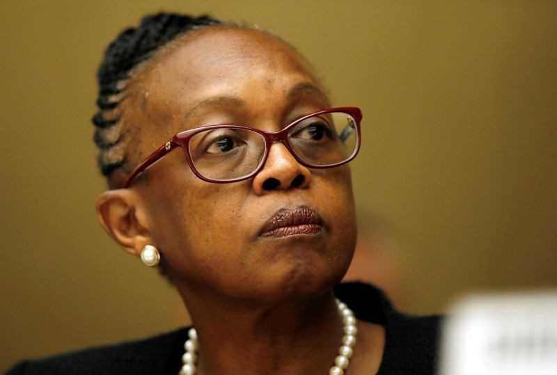 Matshidiso Moeti, World Health Organization (WHO) Regional Director for Africa attends a briefing for World Health Assembly (WHA) delegates on the Ebola outbreak response in Democratic Republic of the Congo at the United Nations in Geneva, Switzerland on May 23, 2018. (REUTERS File Photo)