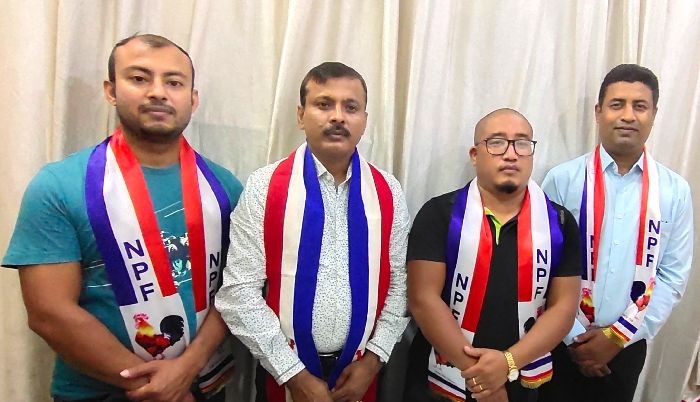 Officials of the NPF Minority Wing during the joint meeting held at NPF Division office, Dimapur on September 11.