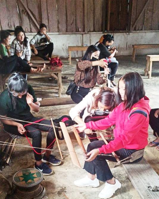 Two-day life skill and sustainable livelihood training for unemployed women organised by Yimchungrü Berü Arihako Shamator Area (YBASA) commenced at EBRC Hall, Shamator. On day one, the programme was chaired by YBASA vice-president Toshila with invocation by TBCS Pastor Rev Thsankiu, introduction by NEN, Field Co-Ordinator C Tsurila, exhortation by ADC Lankonsen Tsanglao, short speeches by YTC, vice-president Kiuji and Public Forum Shamator, President, Yanhokiu, vote of thanks by YBASA, President, Esther and benediction by PFST Shamator Women Pastor Ritsula. (DIPR Photo)