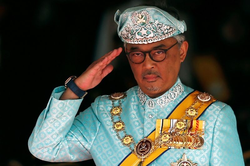 Malaysia's new King Sultan Abdullah Sultan Ahmad Shah attends a welcoming ceremony at the Parliament House in Kuala Lumpur, Malaysia on January 31, 2019. (REUTERS File Photo)