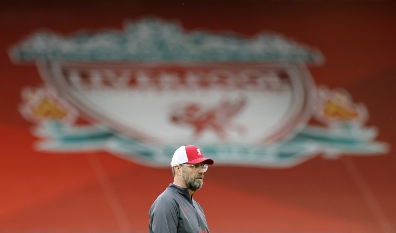 Soccer Football - Premier League - Liverpool v Leeds United - Anfield, Liverpool, Britain - September 12, 2020 Liverpool manager Juergen Klopp during the warm up before the match Pool via REUTERS/Phil Noble/Files