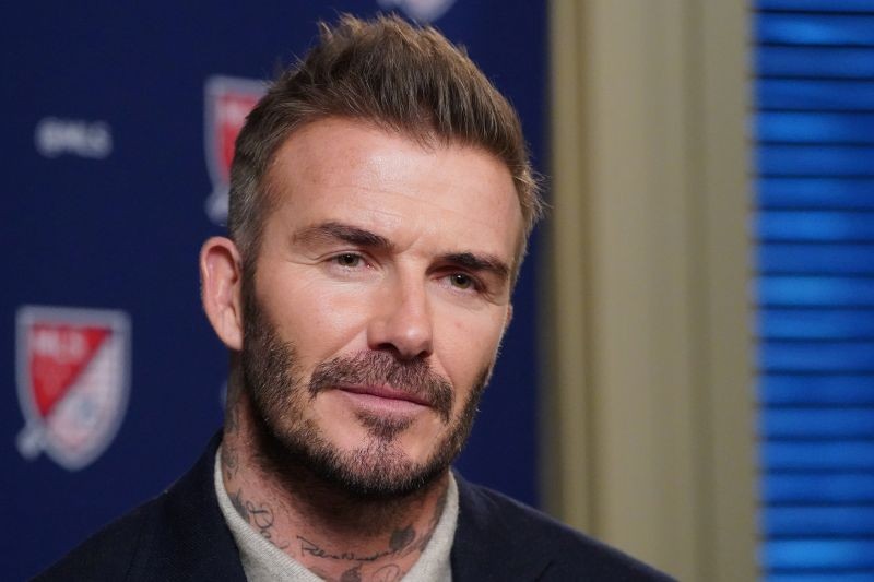 Former soccer player and MLS team owner David Beckham speaks during an interview in the Manhattan borough of New York City, New York, U.S., February 26, 2020. REUTERS/Carlo Allegri/Files