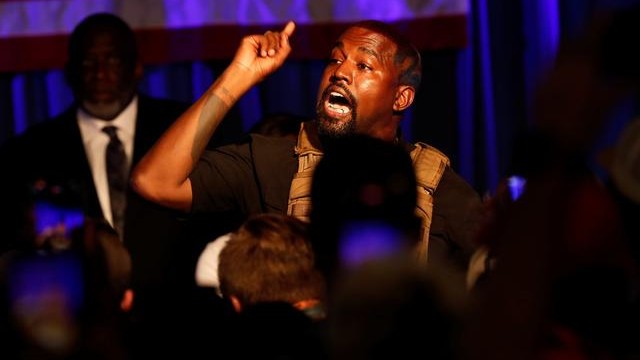 FILE PHOTO: Rapper Kanye West holds his first rally in support of his presidential bid in North Charleston, South Carolina, U.S. July 19, 2020. REUTERS/Randall Hill/File photo