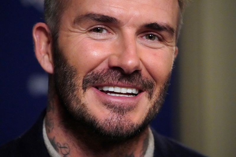 FILE PHOTO: Former soccer player and MLS team owner David Beckham speaks during an interview in the Manhattan borough of New York City, New York, U.S., February 26, 2020. REUTERS/Carlo Allegri/File Photo