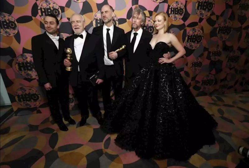 FILE PHOTO: HBO Golden Globe After Party - Beverly Hills, California, U.S., January 5, 2020 - The cast of Succession. REUTERS/Mario Anzuoni