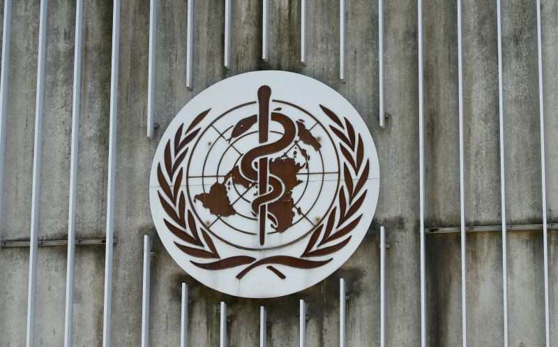 A logo is pictured on the headquarters of the World Health Orgnaization (WHO) in Geneva, Switzerland. (EUTERS File Photo)