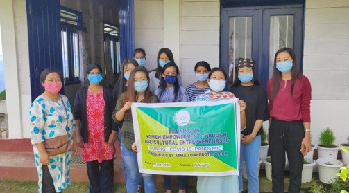 ATMA Zunheboto Block organised training and demonstration at Alahuto colony Zunheboto town on September 1. 