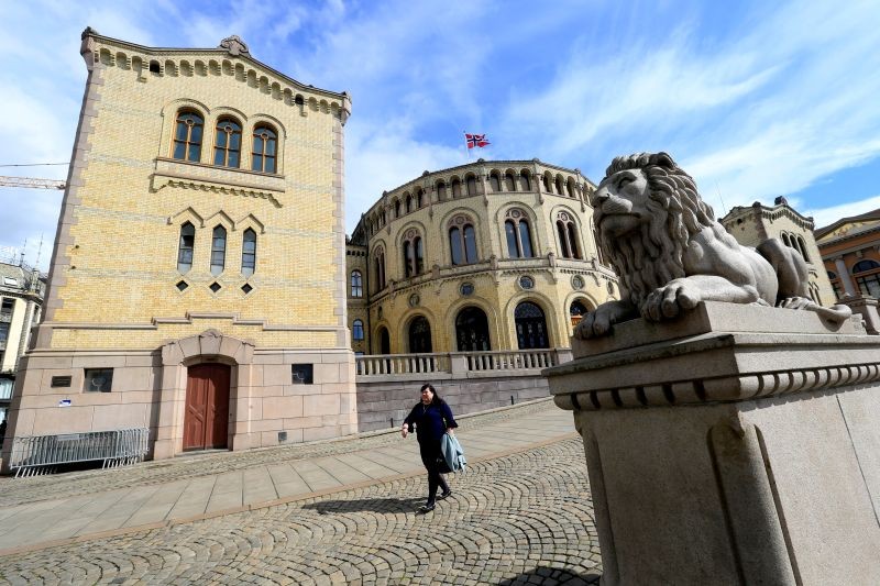 Norwegian Parliament house is seen in Oslo, Norway on May 31, 2017. (REUTERS File Photo)