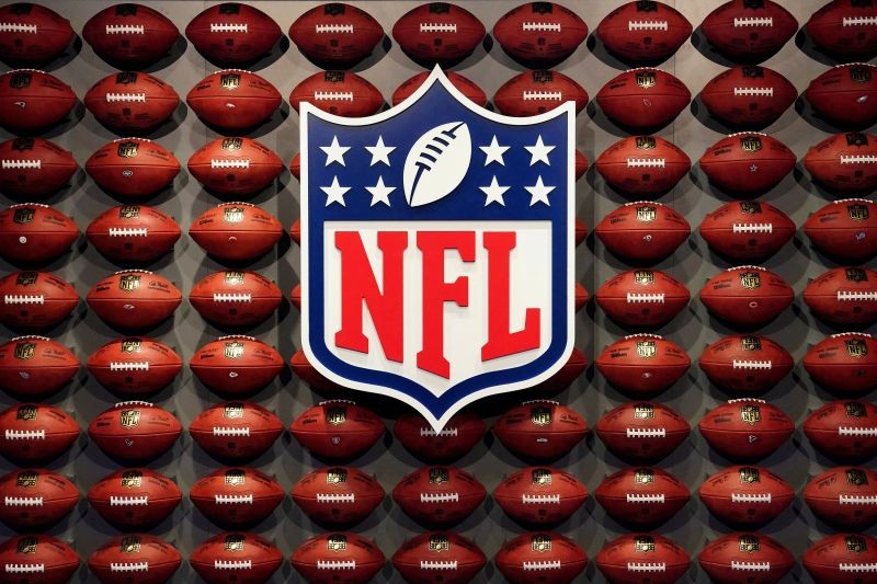 FILE PHOTO: The NFL logo is pictured at an event in the Manhattan borough of New York City, New York, U.S., November 30, 2017. REUTERS/Carlo Allegri