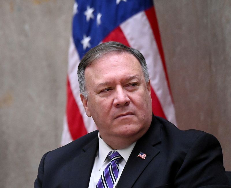 U.S. Secretary of State Mike Pompeo listens during the third annual U.S.-Qatar Strategic Dialogue at the State Department in Washington, US on September 14, 2020. (REUTERS Photo)