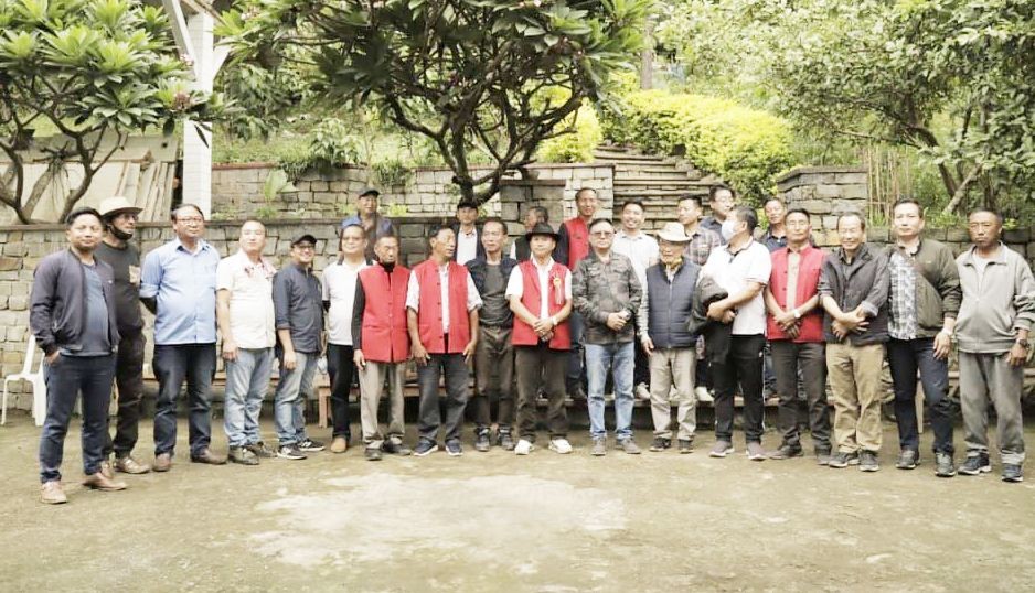 NEC team led by APC Y Kikheto Sema during their visit to villages in the Tizu valley under Zunheboto district on September 15.