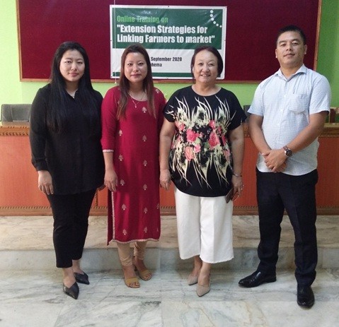 Dr Watimongla Jamir, Director SAMETI & Principal IETC i/c with SAMETI officials. (Photo Courtesy: SAMETI) 