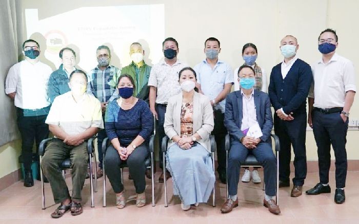 Directorate of Tribal Affairs officials with others during the consultative meeting with EMRs held at the Conference Hall, Kohima on September 16.