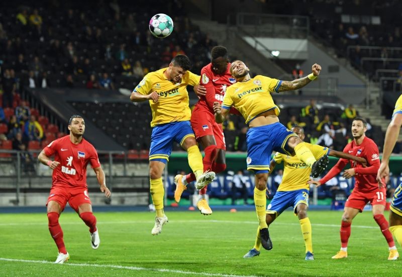 Hertha BSC's Dodi Lukebakio scores their first goal REUTERS/Annegret Hilse