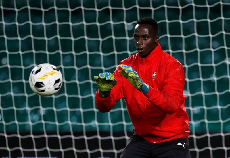 Stade Rennes' Edouard Mendy during training Action Images via Reuters/Lee Smith/File Photo