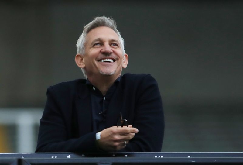 Former player and England legend Gary Lineker, as play resumes behind closed doors following the outbreak of the coronavirus disease (COVID-19) Owen Humphreys/Pool via REUTERS