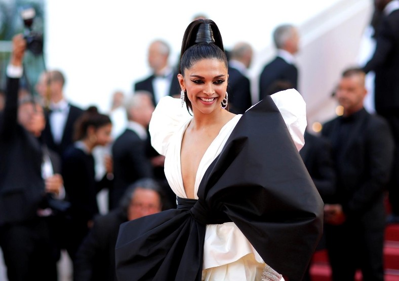 FILE PHOTO: 72nd Cannes Film Festival - Screening of the film "Rocketman" out of competition - Red Carpet Arrivals - Cannes, France, May 16, 2019. Deepika Padukone poses./File Photo