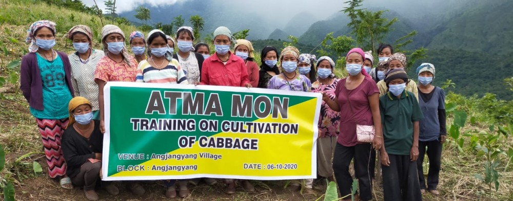 ATMA Mon Angjangyang block conducted training and demonstration programme on October 5 and 6 covering Angjangyang, Changlang and Angphang village.  (Photo Courtesy: ATMA Mon) 