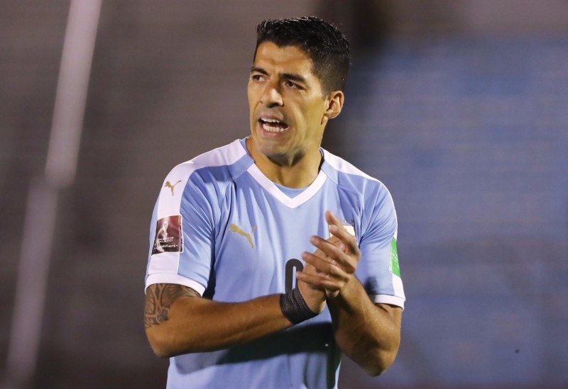 Soccer Football - World Cup 2022 South American Qualifiers - Uruguay v Chile - Estadio Centenario, Montevideo, Uruguay - October 8, 2020 Uruguay's Luis Suarez before the match Pool via REUTERS/Raul Martinez