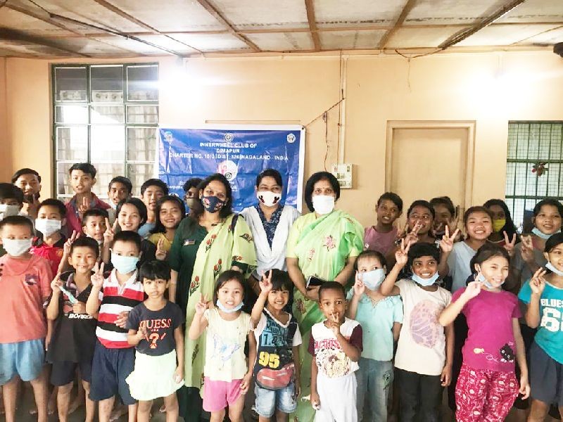 Inner Wheel Club, Dimapur members visited Neighborhood Children's Home on account of World Food Day and distributed food packets, groceries and ration on October 16. 