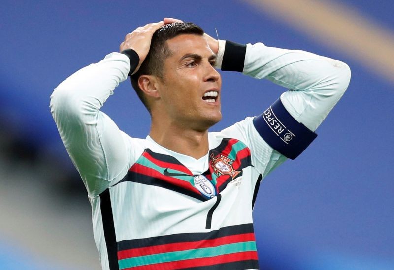 FILE PHOTO: Portugal's Cristiano Ronaldo reacts REUTERS/Gonzalo Fuentes/File Photo