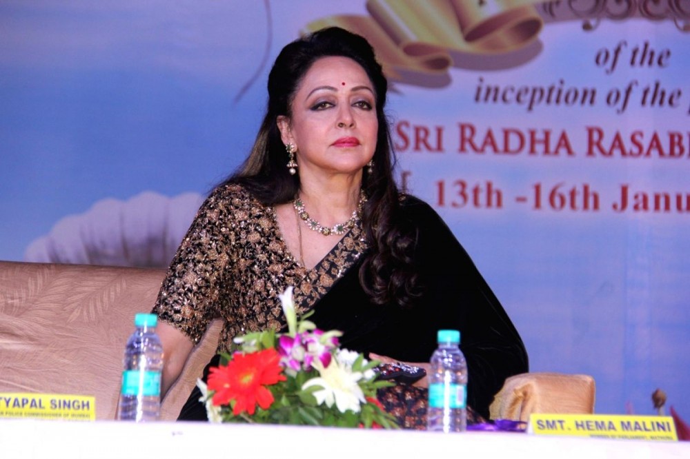 Hema Malini. . Image Source: IANS News