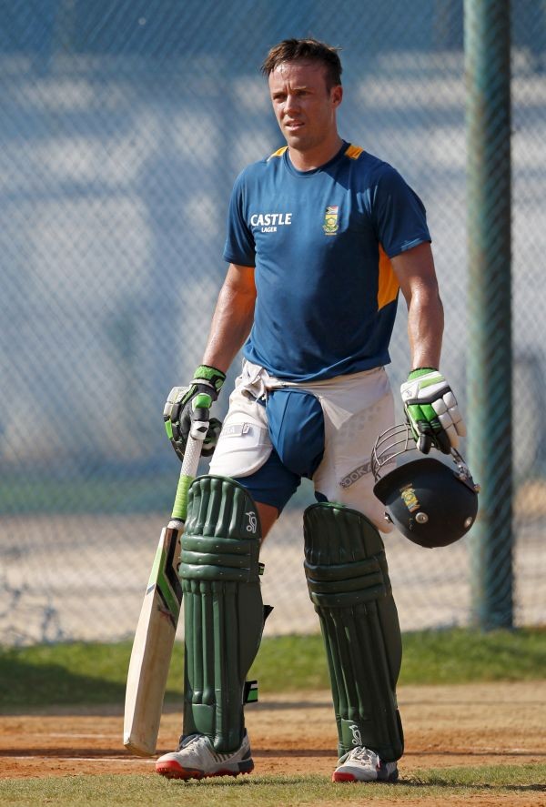 South Africa's captain AB de Villiers leaves the nets after attending a practice session ahead of their fourth one-day international cricket match against India in Chennai, India, October 21, 2015. REUTERS/Danish Siddiqui/Files