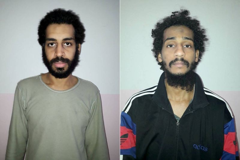 A combination picture shows Alexanda Kotey and Shafee Elsheikh, in these undated handout pictures in Amouda, Syria released February 9, 2018. (REUTERS File Photo)