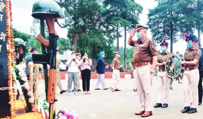 Nagaland DGP John Longkumer during the observance of Police Commemoration Day parade at New Police Reserve Phesama on October 21. (Morung Photo)