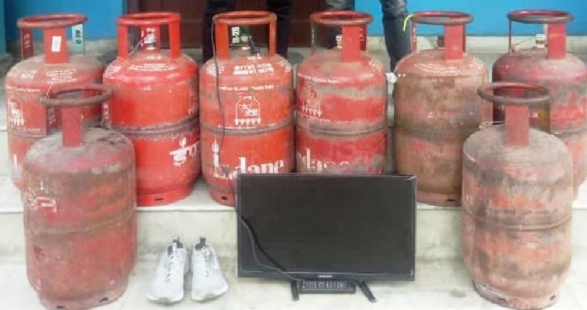 The Kohima Police has identified the owners and the stolen items - eight LPG cylinders and one LCD TV, and have been handed over to the respective owners.