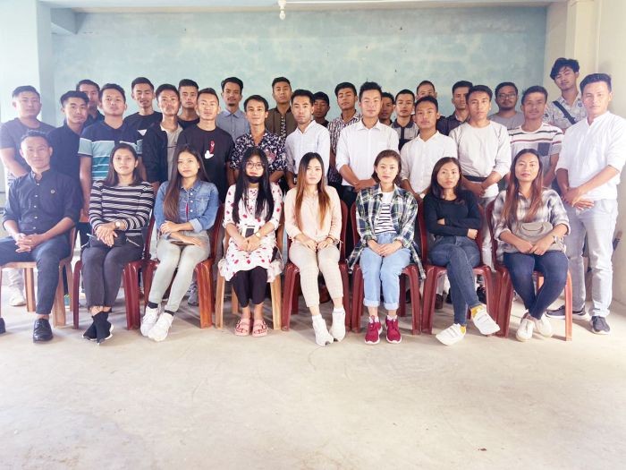 Sümi Aphuyemi Kiphimi Küqhakulu officials with the unit presidents from 24 villages of Sümi Aphuyemi during the consultative meeting held at Pughoboto on October 16. (Photo Courtesy: SAKK)