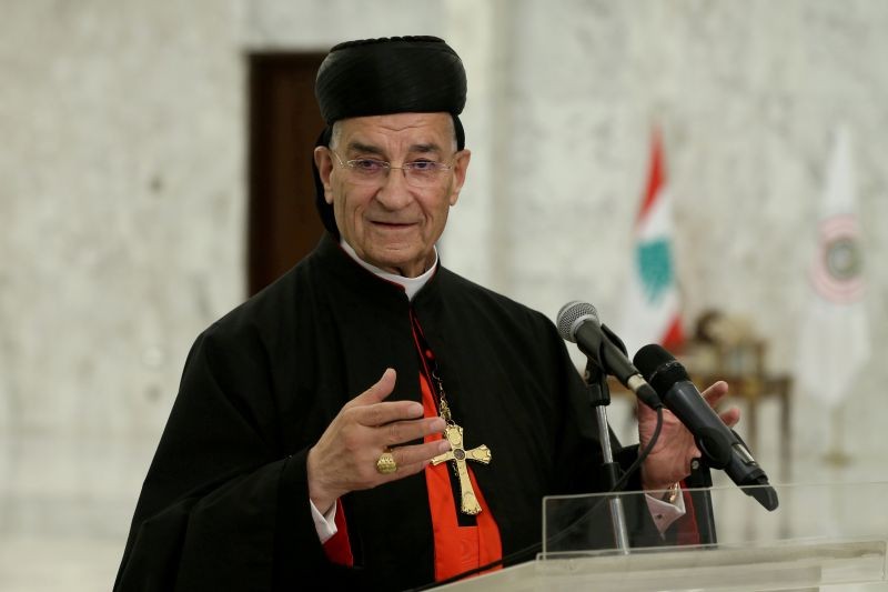 Lebanese Maronite Patriarch Bechara Boutros Al-Rai speaks after meeting with Lebanon's President Michel Aoun at the presidential palace in Baabda, Lebanon July 15, 2020. (REUTERS File Photo)