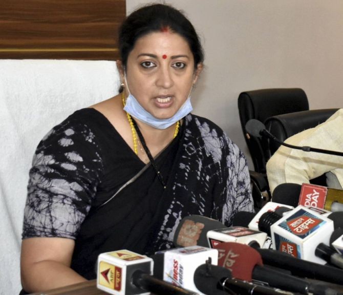 Union Minister Smriti Irani