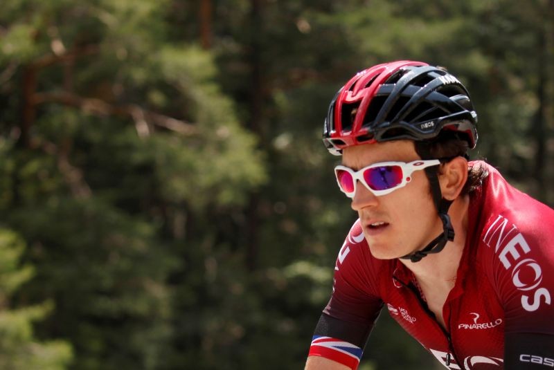 Team INEOS rider Geraint Thomas of Britain in action. REUTERS/Gonzalo Fuentes/File Photo