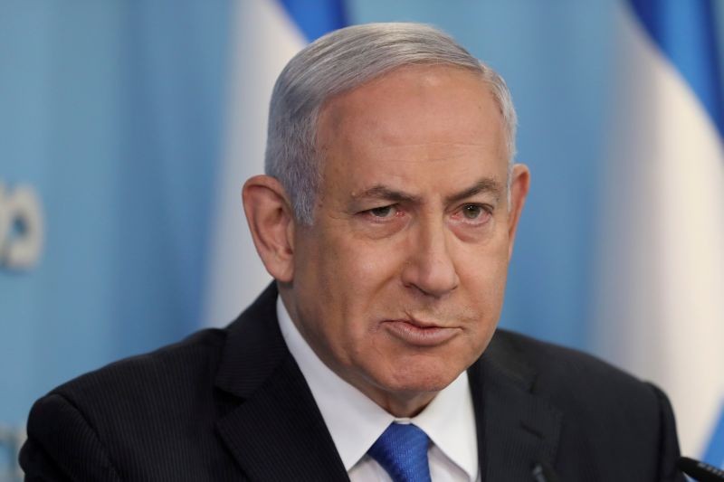 Israeli Prime Minister Benjamin Netanyahu announces a peace agreement to establish diplomatic ties, between Israel and the United Arab Emirates, during a news conference at the prime minster office in Jerusalem, August 13, 2020.  (REUTERS File Photo)