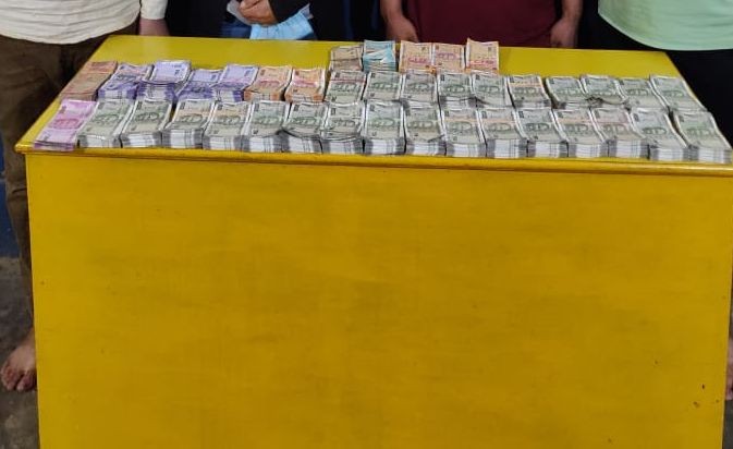 An amount of Rs 15, 40,000 was recovered from three different locations within Dimapur after the arrest. (Photo: Dimapur Police)