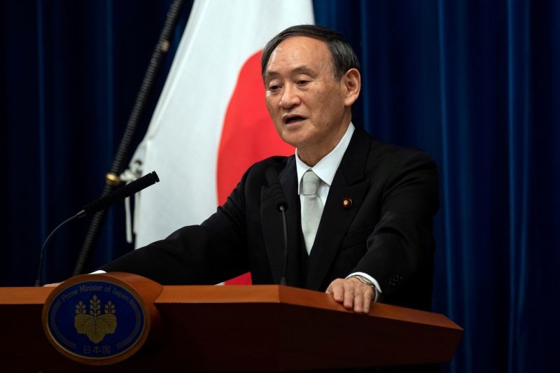 Yoshihide Suga speaks during a news conference following his confirmation as Prime Minister of Japan in Tokyo, Japan September 16, 2020. (REUTERS File Photo)
