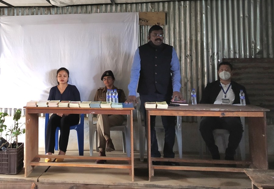 Participants during the programme conducted by Central Institute of Horticulture (CIH), DAC & FW, Ministry of Agriculture& Farmers Welfare, GoI, Medziphema in collaboration with State Police Department in Noklak. 