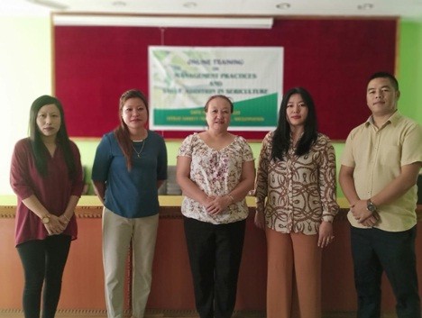 SAMETI officials during the online training on ‘management practices and value addition in sericulture’ conducted on October 9 and 10. (Photo Courtesy: SAMETI Medziphema)