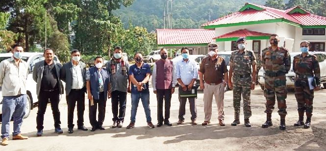 Representatives of the Government of India and the NSCN (R) after the signing of the ceasefire extension in Kohima on October 15.