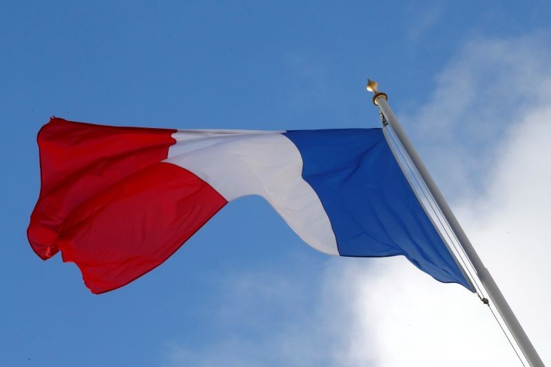 A French flag flutters in the sky over the Elysee Palace in Paris, France, December 10, 2018.  (REUTERS File Photo)