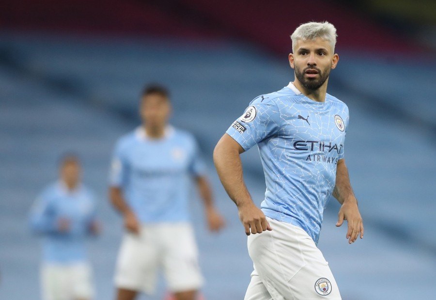 Soccer Football - Premier League - Manchester City v Arsenal - Etihad Stadium, Manchester, Britain - October 17, 2020 Manchester City's Sergio Aguero Pool via REUTERS/Martin Rickett/Files