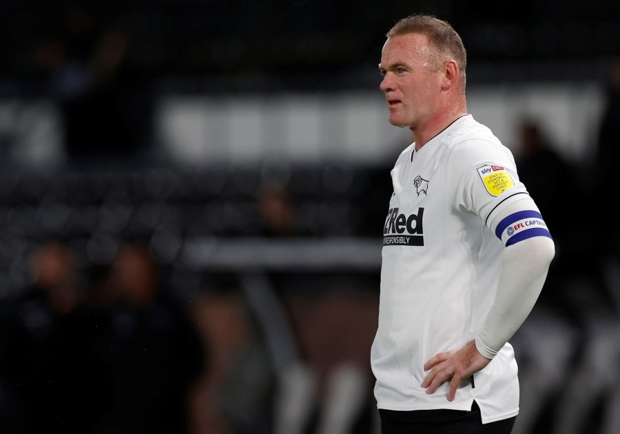 Soccer Football - Championship - Derby County v Watford - Pride Park, Derby, Britain - October 16, 2020 Derby County's Wayne Rooney during the match Action Images/Jason Cairnduff/Files