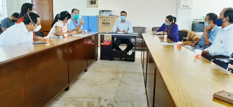 Dimapur District Task Force meeting in progress at DC conference Hall on October 20. (DIPR Photo)